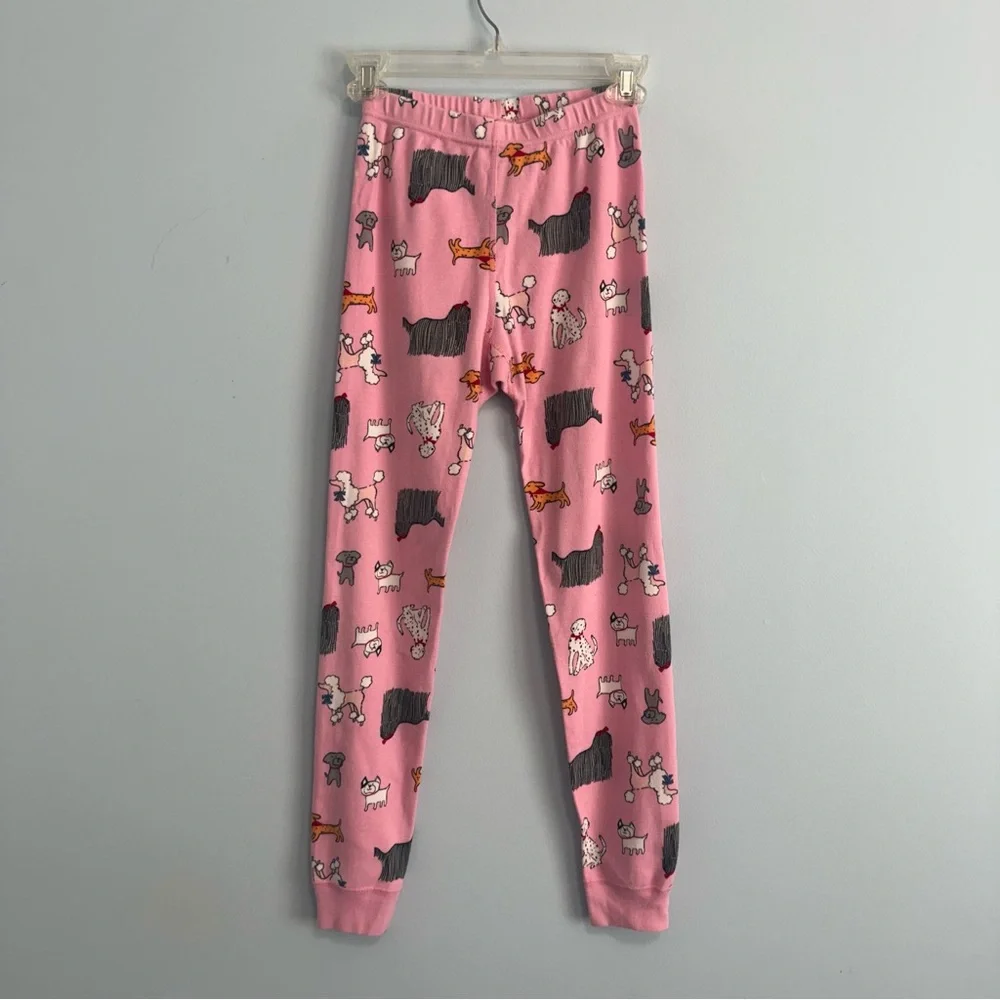 Hanna Andersson Girls Pajamas Set Size 10(140‎ cm) Dogs Print Pink